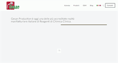 Desktop Screenshot of gesanproduction.it